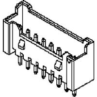 353620250 2.00mm Pitch Sherlock Wire-to-Board Header, Vertical, with Positive Lock, 2 Circuits, with Kinked PC Tail