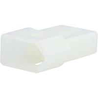 Molex 03092022 2.36mm Diameter Standard .093 Pin and Socket Plug Housing, 2 Circuits, without Mounting Ears, Natural