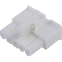 Molex 39014051 Mini-Fit Jr. Receptacle Housing, Single Row, 5 Circuits, UL 94V-0, Natural