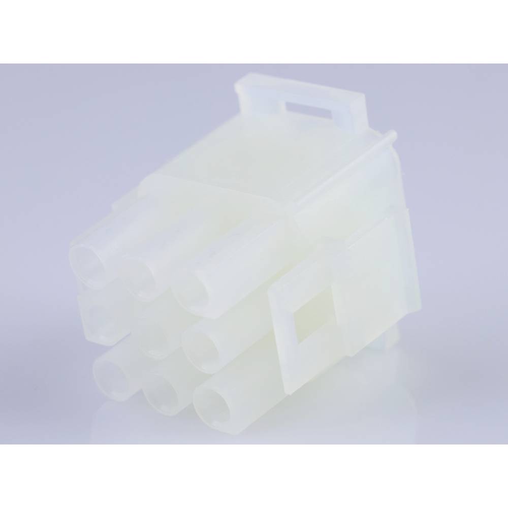 Molex 50841095 2.13mm Diameter MLX Power Crimp Housing Plug, 9 Circuits, Natural