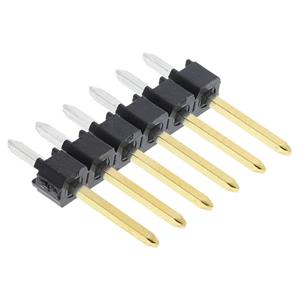 Molex 901200766 2.54mm Pitch C-Grid III Header, Single Row, Vertical, 6 Circuits, 0.38µm Gold (Au) Selective Plating