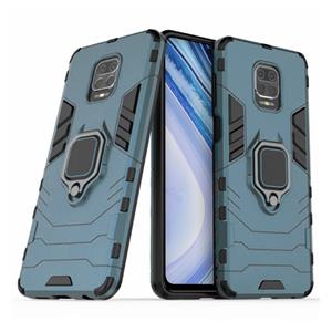 Keysion Xiaomi Redmi 7 Hoesje - Magnetisch Shockproof Case Cover Cas TPU Blauw + Kickstand