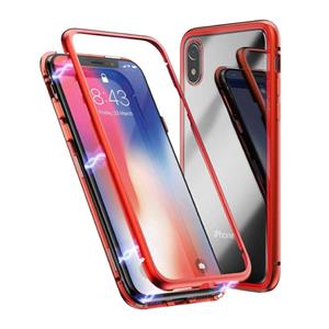 Stuff Certified iPhone X Magnetisch 360° Hoesje met Tempered Glass - Full Body Cover Hoesje + Screenprotector Rood