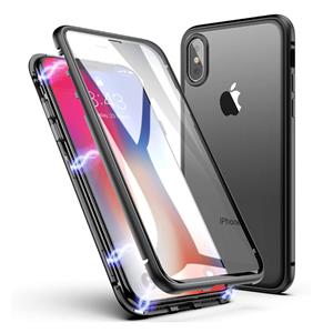 Stuff Certified iPhone X Magnetisch 360° Hoesje met Tempered Glass - Full Body Cover Hoesje + Screenprotector Zwart