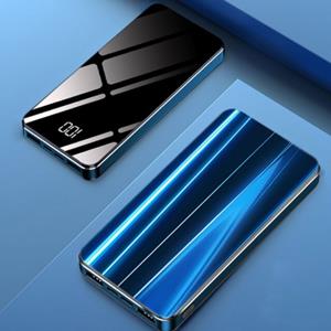 Nohon 10.000mAh Powerbank met 4 Poorten - LED Display Externe Noodaccu Batterij Oplader Charger Blauw