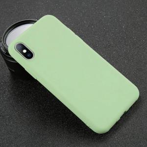 USLION iPhone 8 Ultraslim Silicone Hoesje TPU Case Cover Lichtgroen