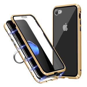 Stuff Certified iPhone 8 Plus Magnetisch 360° Hoesje met Tempered Glass - Full Body Cover Hoesje + Screenprotector Goud