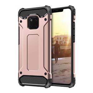 Stuff Certified Huawei Mate 20 Lite Armor Case - Silicone TPU Hoesje Cover Cas Rose Gold