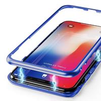 Stuff Certified iPhone SE (2020) Magnetisch 360° Hoesje met Tempered Glass - Full Body Cover Hoesje + Screenprotector Goud