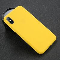 USLION iPhone 7 Plus Ultraslim Silicone Hoesje TPU Case Cover Geel