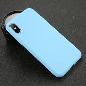 USLION iPhone XS Max Ultraslim Silicone Hoesje TPU Case Cover Blauw