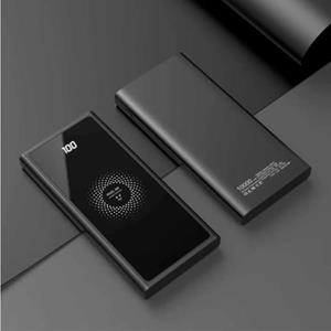 FLOVEME 10.000mAh Draadloze Qi Oplader + Powerbank - Quick Charge 4.0 Noodaccu Batterij Wireless Charger Pad Zwart