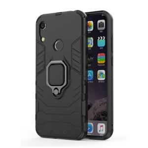 Keysion Huawei Y6 Pro 2019 Hoesje - Magnetisch Shockproof Case Cover Cas TPU Zwart + Kickstand