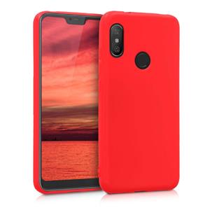 HATOLY Xiaomi Redmi Note 8 Pro Ultraslim Silicone Hoesje TPU Case Cover Rood