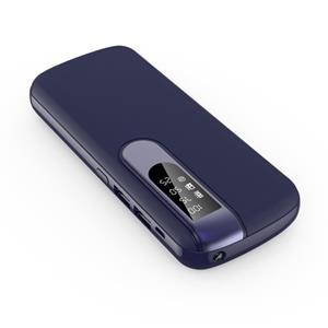 Allpowers Powerbank 50.000mAh Dual 2x USB Poort - LED Display en Zaklamp - Externe Noodaccu Batterij Oplader Charger Blauw