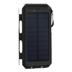 Stuff Certified Solar Charger 20.000mAh met Zaklamp - Externe Powerbank Zonnepaneel Noodaccu Batterij Oplader Zon Wit