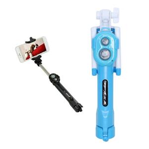 Stuff Certified Selfie Stick Tripod met Bluetooth - Draadloos Smartphone Vlog Statief en Driepoot Selfiestick Blauw