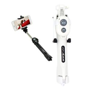 Stuff Certified Selfie Stick Tripod met Bluetooth - Draadloos Smartphone Vlog Statief en Driepoot Selfiestick Wit