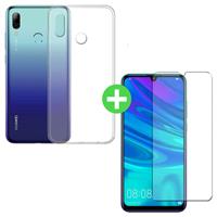Stuff Certified Huawei P Smart 2019 Transparant TPU Hoesje + Screen Protector Tempered Glass