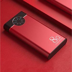 Allpowers 80.000mAh Powerbank met 2 Uitvoer/2 Invoer Poorten - Ingebouwde Zaklamp - Externe Noodaccu Batterij Oplader Charger Rood