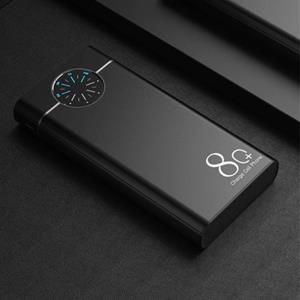 Allpowers 80.000mAh Powerbank met 2 Uitvoer/2 Invoer Poorten - Ingebouwde Zaklamp - Externe Noodaccu Batterij Oplader Charger Zwart