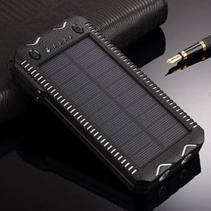 Stuff Certified Solar Powerbank met 2 Poorten 80.000mAh - Ingebouwde Zaklamp en Aansteker - Externe Noodaccu Batterij Oplader Charger Zon Wit