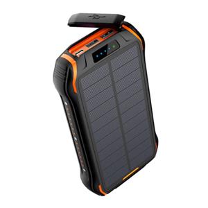 Stuff Certified Solar Powerbank met 3 Poorten 26.800mAh - Ingebouwde Zaklamp - Externe Noodaccu Batterij Oplader Charger Zon Oranje