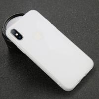 USLION iPhone 11 Pro Max Ultraslim Silicone Hoesje TPU Case Cover Wit
