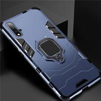Keysion Huawei Honor 10 Hoesje - Magnetisch Shockproof Case Cover Cas TPU Blauw + Kickstand