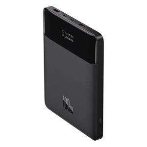 Baseus Powerbank 20.000mAh met 4 Oplaadpoorten - 100W PD Externe Noodaccu LED Display Batterij Oplader Charger Zwart