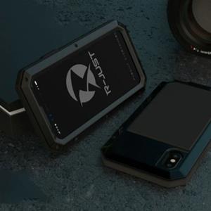 R-JUST iPhone 12 Pro 360° Full Body Case Tank Hoesje + Screenprotector - Shockproof Cover Zwart