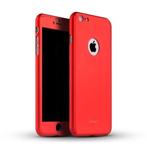 Stuff Certified iPhone 6S 360° Full Cover - Full Body Case Hoesje + Screenprotector Rood