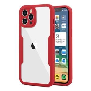 Stuff Certified iPhone 13 Mini 360° Full Cover - Full Body Case Hoesje + Screenprotector Rood