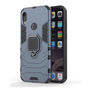 Keysion Huawei Y5 2019 Hoesje - Magnetisch Shockproof Case Cover Cas TPU Blauw + Kickstand