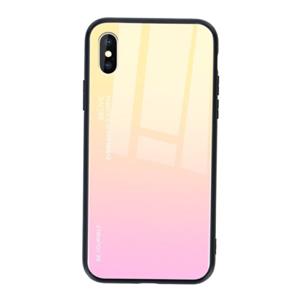 Stuff Certified Xiaomi Redmi 9A Gradient Hoesje - TPU en 9H Glas - Shockproof Glossy Case Cover Cas Geel