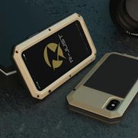 R-JUST iPhone 11 Pro Max 360° Full Body Case Tank Hoesje + Screenprotector - Shockproof Cover Goud