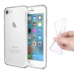 Stuff Certified iPhone SE (2020) Full Body 360° Transparant TPU Silicone Hoesje + PET Screenprotector