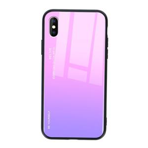 Stuff Certified Xiaomi Redmi Note 8 Pro Gradient Hoesje - TPU en 9H Glas - Shockproof Glossy Case Cover Cas Roze