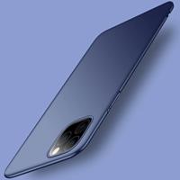 USLION iPhone 11 Pro Max Ultra Dun Hoesje - Hard Matte Case Cover Donkerblauw