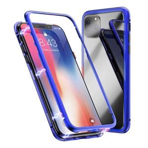 Stuff Certified iPhone 12 Pro Max Magnetisch 360° Hoesje met Tempered Glass - Full Body Cover Hoesje + Screenprotector Blauw