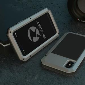 R-JUST iPhone 6S Plus 360° Full Body Case Tank Hoesje + Screenprotector - Shockproof Cover Zilver