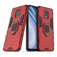 Keysion Xiaomi Redmi 7 Hoesje - Magnetisch Shockproof Case Cover Cas TPU Rood + Kickstand