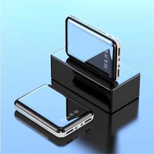 Stuff Certified Dual 2x USB Poort Mini Powerbank 20.000mAh - LED Display Externe Noodaccu Batterij Oplader Charger Wit