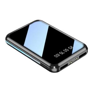 Stuff Certified Dual 2x USB Poort Mini Powerbank 20.000mAh - LED Display Externe Noodaccu Batterij Oplader Charger Zwart