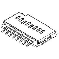 Molex 105162-0001 Kaartlezer Totaal aantal polen: 8 Rastermaat: 1.1 mm Inhoud: 1 stuk(s) Tape on Mini reel