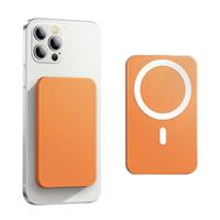 OEING 10.000mAh Mini Magnetische Qi Powerbank voor Mobiele Telefoons - PD Poort Draadloos Noodaccu Batterij Accu Oranje