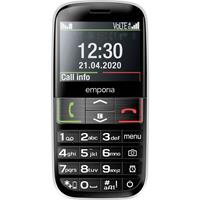 Emporia ACTIVE Senioren mobiele telefoon IP54, Met laadstation, SOS-knop Zwart