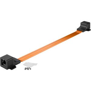 Kabel RJ45 Fensterdurchführung Flach Kupfer Cat 5,6,7 LAN/ISDN/DSL Flach