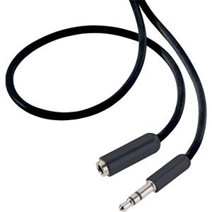 speakaprofessional SpeaKa Professional SP-7870476 Jackplug Audio Verlengkabel [1x Jackplug male 3.5 mm - 1x Jackplug female 3.5 mm] 0.50 m Zwart SuperSoft-mantel