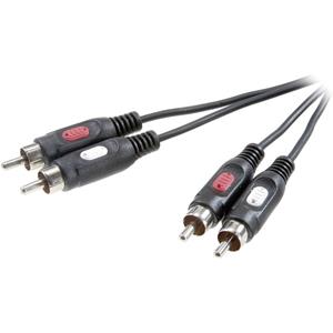 speakaprofessional SpeaKa Professional SP-7870624 Cinch Audio Aansluitkabel [2x Cinch-stekker - 2x Cinch-stekker] 10.00 m Zwart